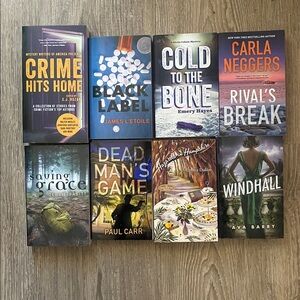 Bundle of 8 Mystery & Thriller Paperbacks - Mixed Authors